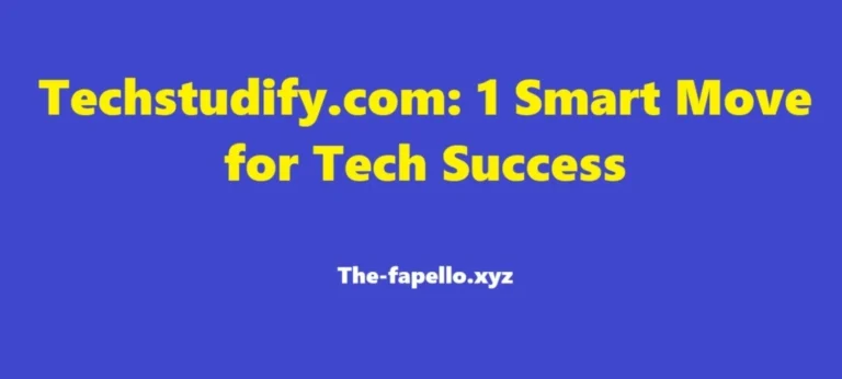 Techstudify.com 1 Smart Move for Tech Success